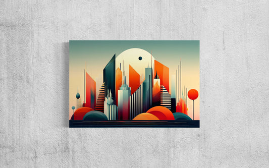 'City of Dreams' 30"x20" Metal Print